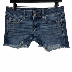 American Eagle | Dark Wash Artist Denim Shorts